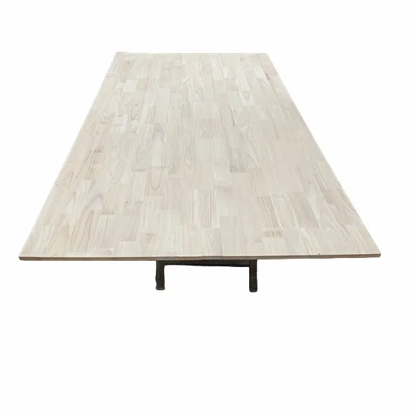 Gumový drevený panel vo farbe surového dreva